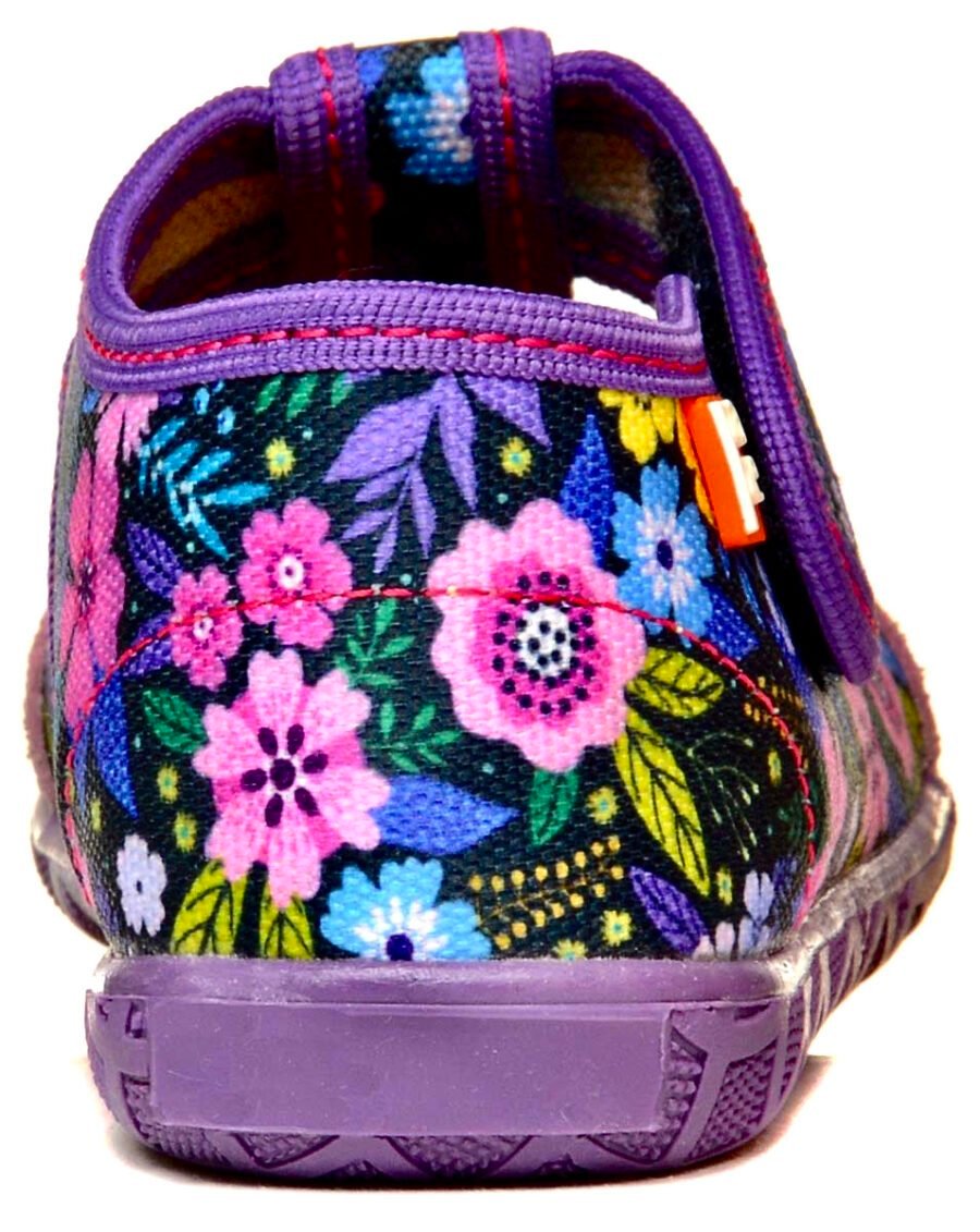 Lila Flowers papeBerlin Kinder Hausschuhe – Bild 5