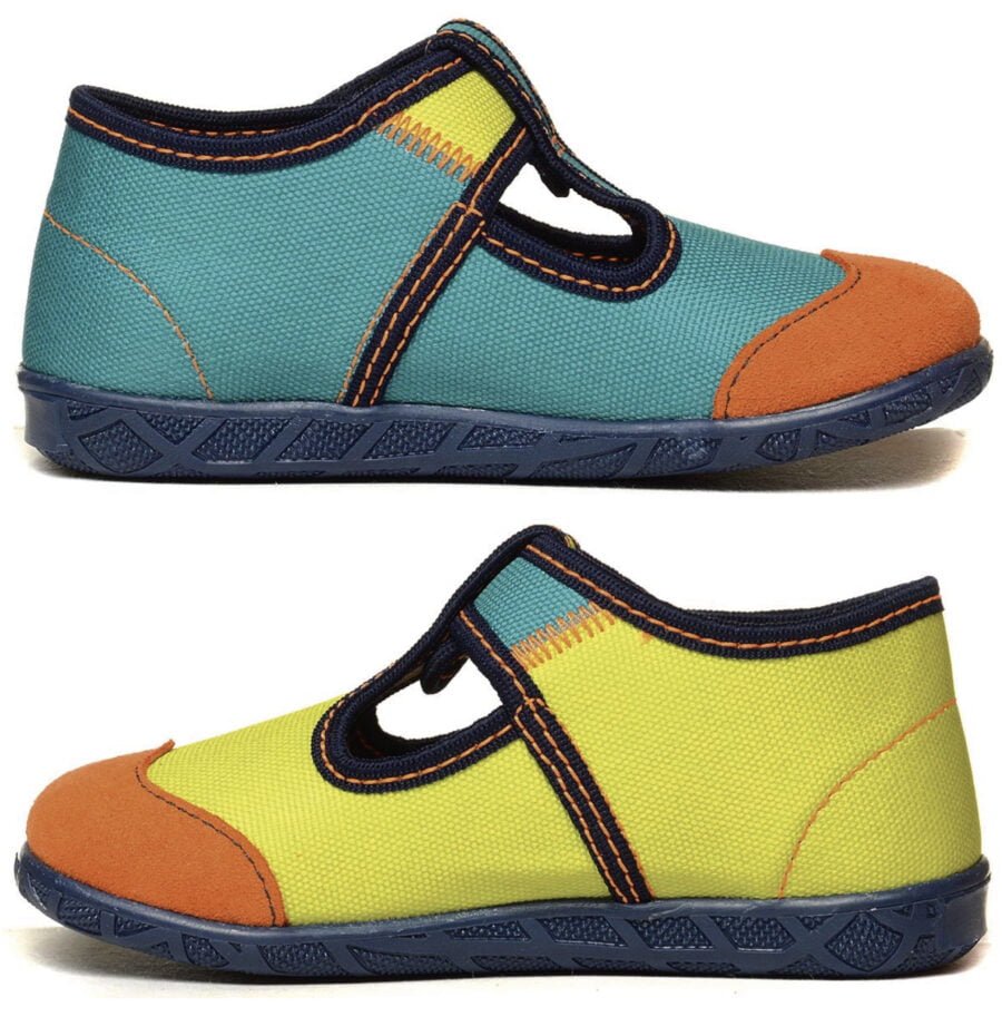 Uni-MM Neon PAPE Kinderhausschuhe – Bild 2