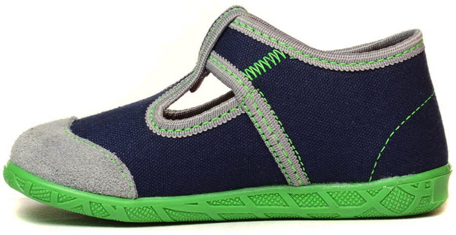 Unicolor Navy papeBerlin Kinder Hausschuhe – Bild 4