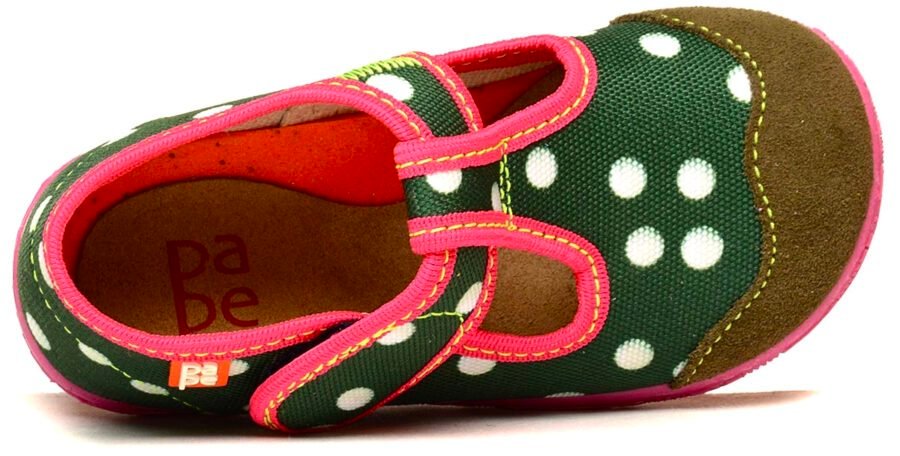 Polka-dots Green papeBerlin Kinder Hausschuhe – Bild 6