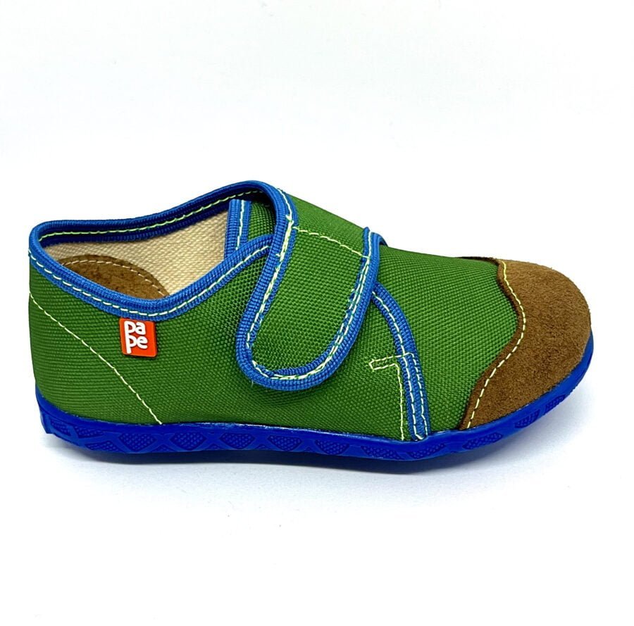 Mid-cut Unicolor Green PAPE Kinderhausschuhe – Bild 2